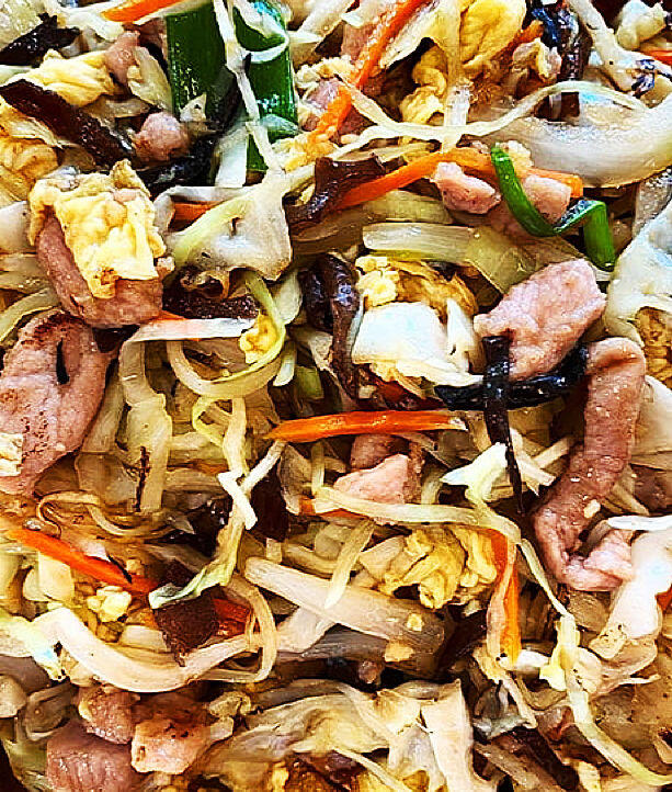 101. Moo Shu Beef(W. 4 Pancakes)