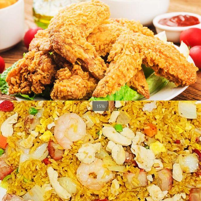 Chicken Wings W.house Fried Rice