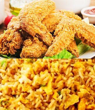Chicken Wings W. Egg Fried Rice