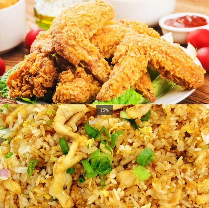 Chicken Wings W. Chicken Fried Rice