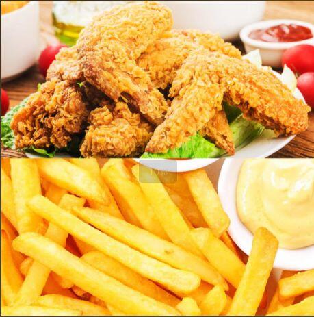 Chicken Wings W. French Fries