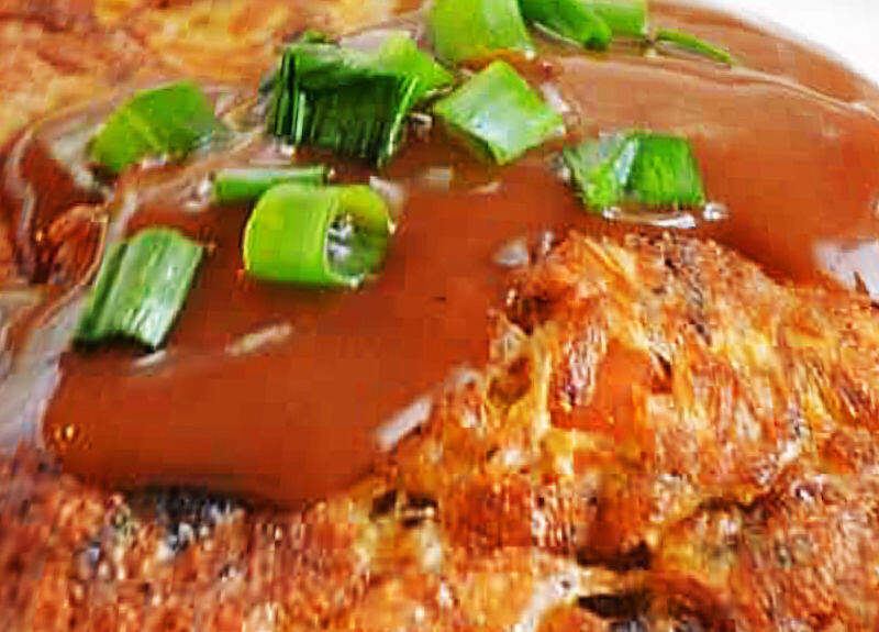 63. Pork Egg Foo Young